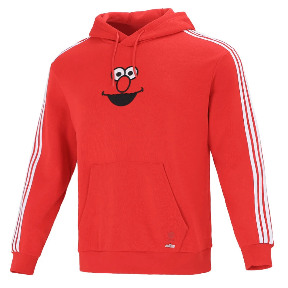 

Adidas Originals Trendy Red Hooded Sweatshirt Iconic Elmo Image Comfortable for Campus And Leisure