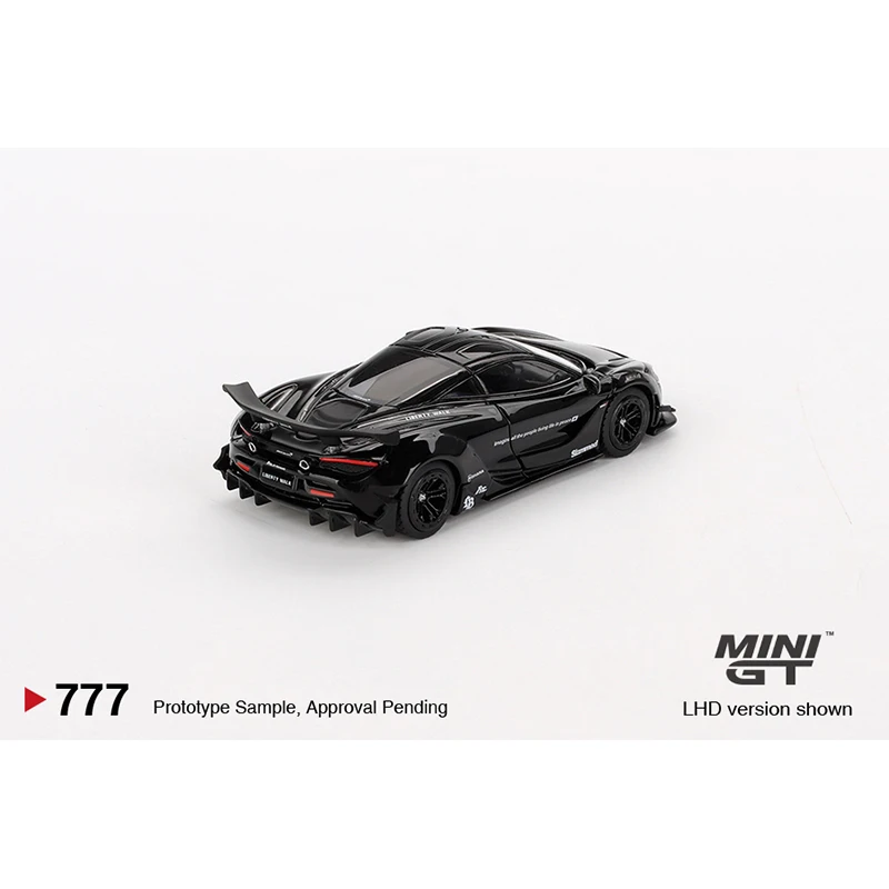 Pressa MINIGT 777 1:64 LBWK 720S LB funziona giocattoli da collezione modello Diorama pressofuso nero