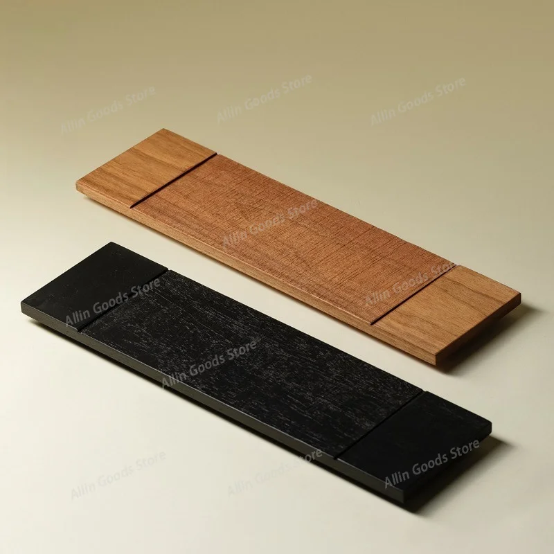Tea Tray Solid Teak Wood Rectangular Japanese Style Simple Small Tea Table Home Use Cup Holder Pot Stand Serving Tray