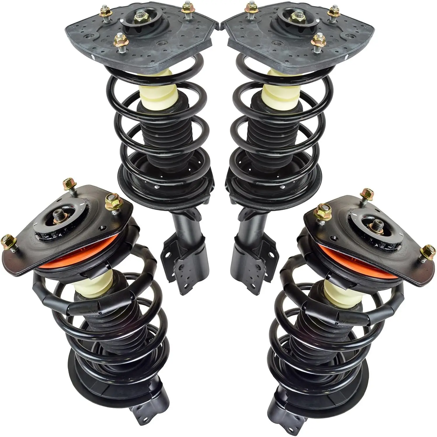 

Комплект передней и задней стойки и винтовой пружины в сборе с сторонами водителя и пассажира, совместимый с 97-05 Buick Century 97-04 Regal 97-03 P