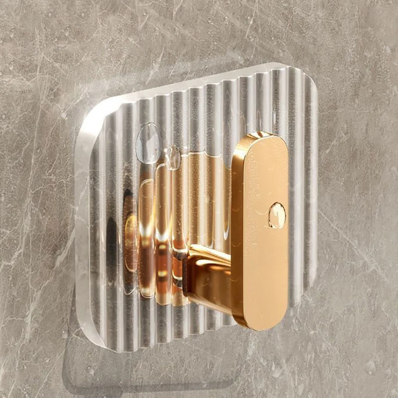 Gancio bagno Non-traccia appiccicoso Non punzonatura wc forte porta adesiva dietro la parete appendiabiti porta dietro portachiavi