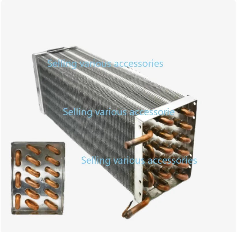4x6x300mm Air-cooled Evaporator Condenser Refrigerator Display Cabinet Freezer Cake Cabinet Pure Copper Tube Aluminum Fin view 5