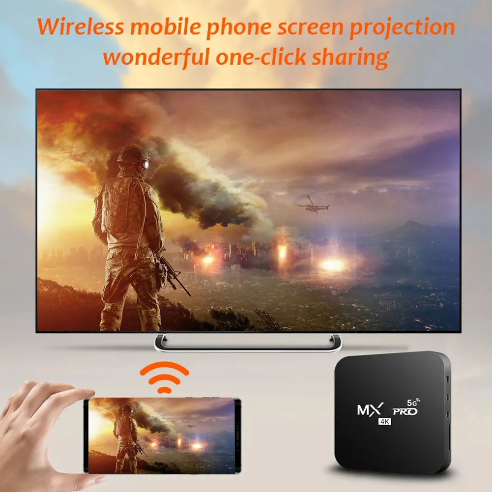 Android Video Media Player MXPRO Set Top Box RK3228A Quad Core Smart TV Box 2.4G&5G Dual WiF Android Box 4K HD RAM 1GB ROM 8GB