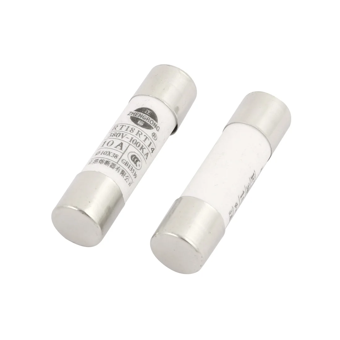 10Pcs/lot 10mmx38mm Fast Blow Tube Fuses 380V 10A Low Breaking Capacity Cartridge Ceramic Fuse for Protecting Electrical Circuit