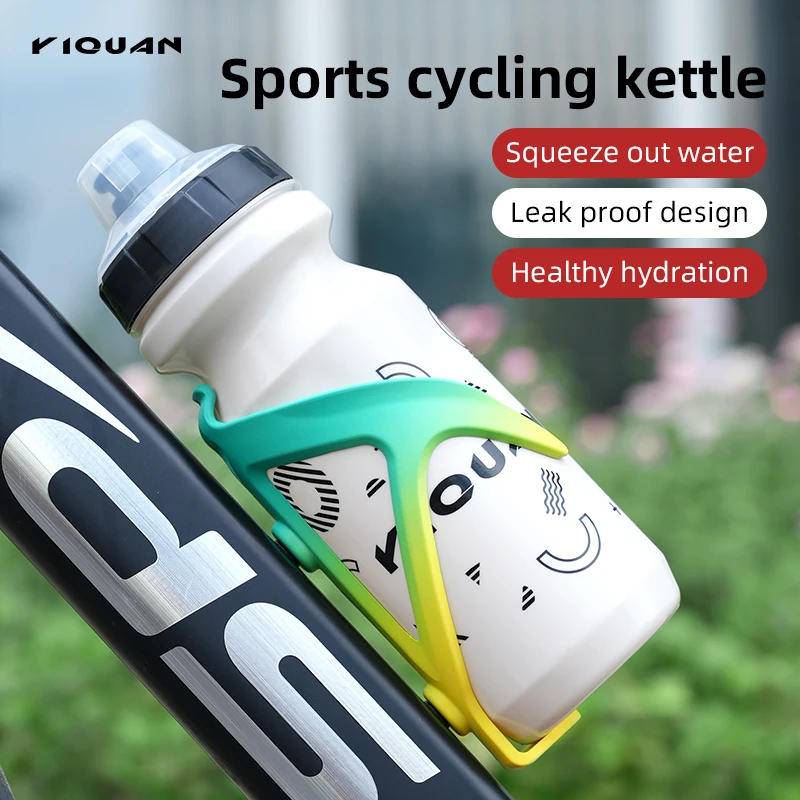 Senza BPA e BPS Bottiglia d'acqua per bicicletta da 630 ml Bottiglia da ciclismo da 630 ml Bollitore per bicicletta Sport all'aria aperta Brocca per bevande Borraccia da ciclismo