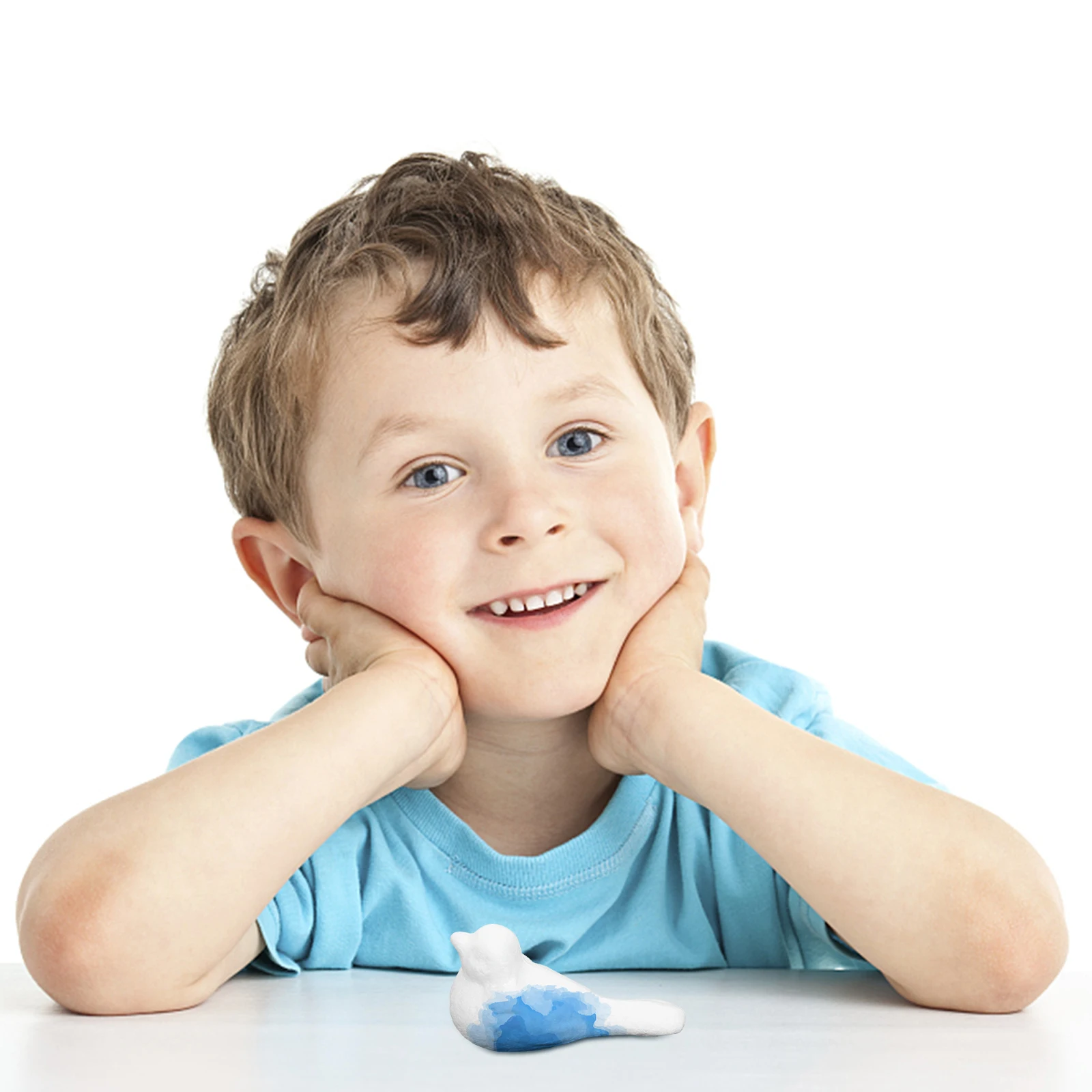 12 قطعة من طيور الرغوة غير المكتملة، لوحة يدوية للطيور، ديكور حرفي لعيد الفصح وعيد الميلاد والهالوين وحفلات الطيور الرغوية #2