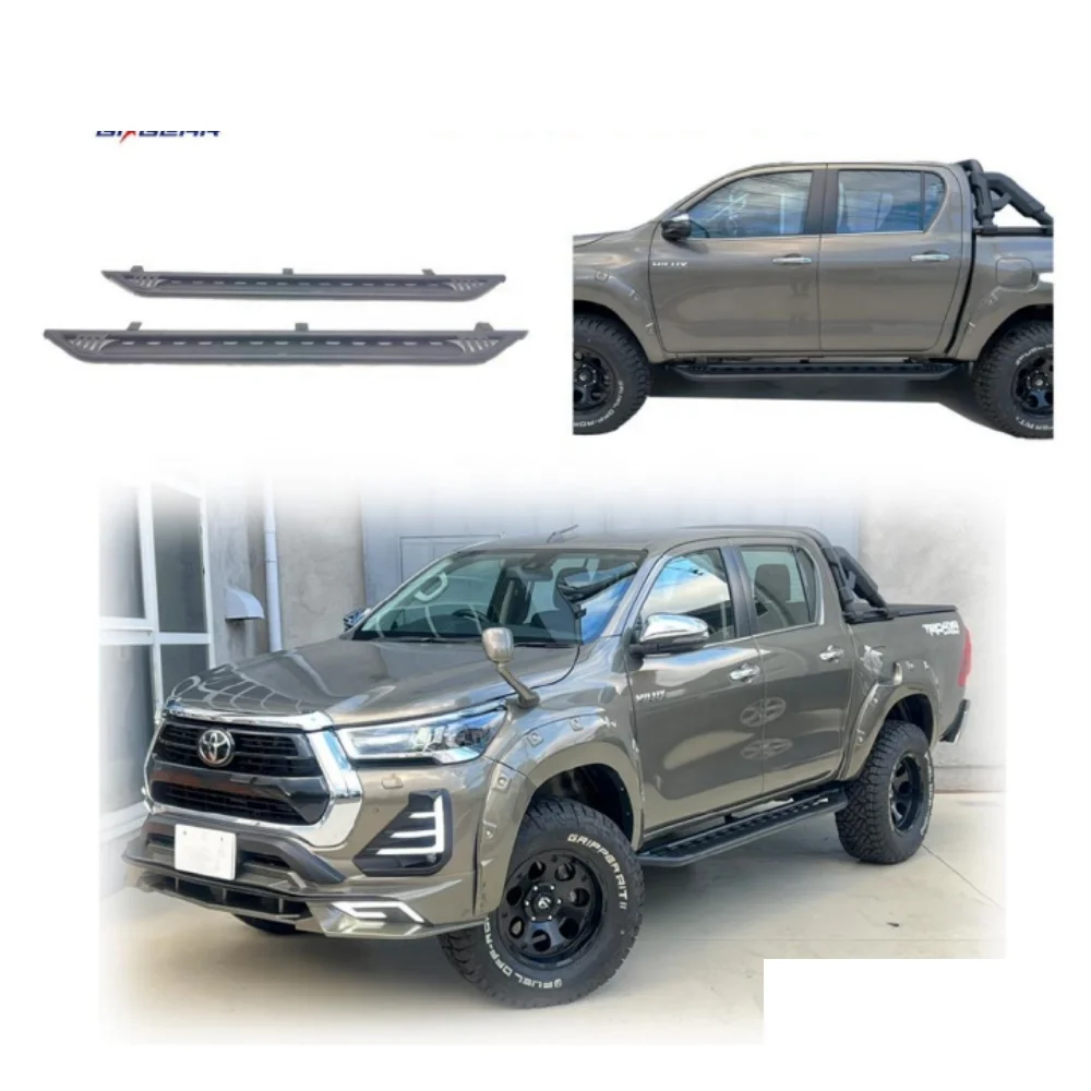 

HIACE HOME Use for 4X4 Body Kit Side Pedal/rock Slider HILUX REVO HILUX REVO GUN125 Pickup 2017~