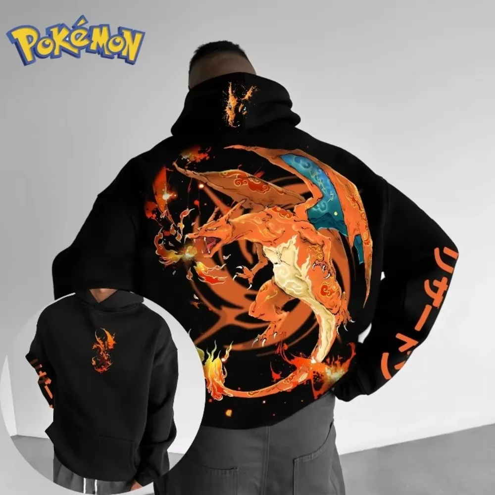 pokemon-hoodie-charizard-impressao-unisex-oversized-preto-pulover-harajuku-streetwear-outono-inverno-casual-camisola-anime-moda