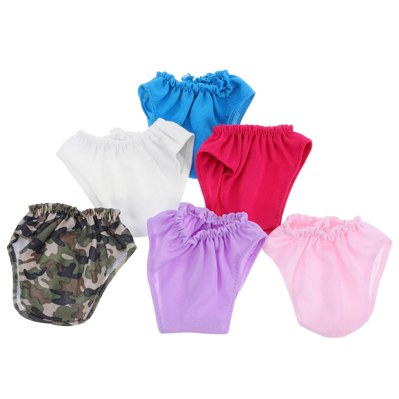 6 pièces de sous-vêtements miniatures pour poupées de 18 pouces, ensemble de vêtements de jeu de rôle lavables et mignons, accessoires de mode pour jeux d'imitation