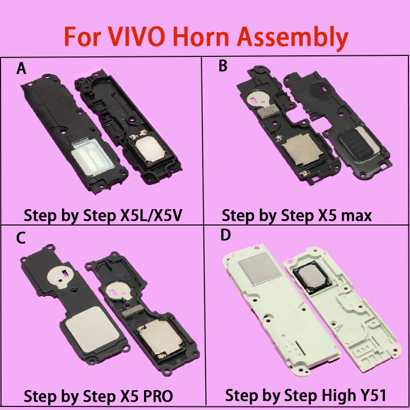 YUXI 1Piece For VIVO Step By Step X5L X5V/X5 Max/X5 PRO/Y51 Speaker Assembly External Loudspeaker Replacement Parts