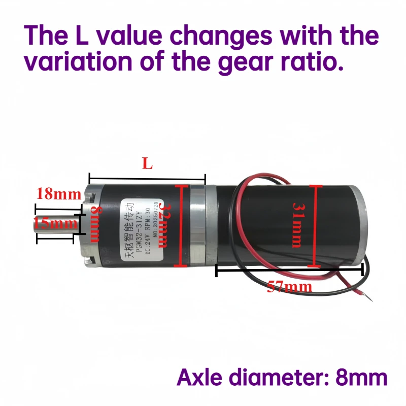 32GP-31ZY 12V 24V 11-1538RPM 32mm High quality planetary gearbox reducer motor with gearbox High torque  DC brushed motor