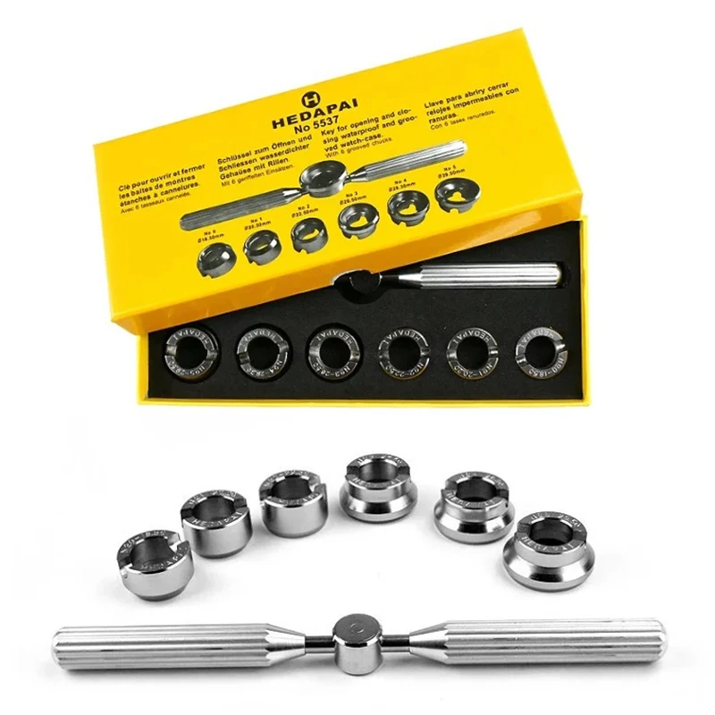 

5537 Clock Watch Screw Wrench Opener Repair Tool Pro Back Case Opener Cover Remover For Rolex For Tudor Watch Repair Tool Kit