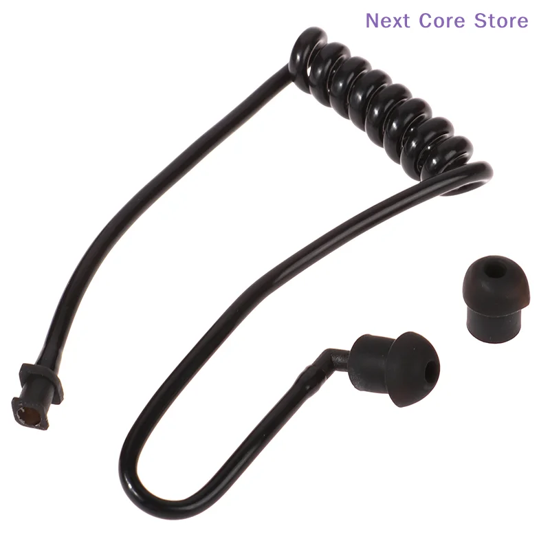 

2Pcs For Radio Earpiece Headset Walkie Talkie Earphone Coil Spring Air Tube Coil Acoustic Air Tube Earplug Replacement