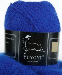 YUYOYE 100% Angora 3ply Crochet Wool Yarn High Quality Mink Cashmere Thread for DIY Handmade Knitting Soft Fluffy Scarf 50g/Ball