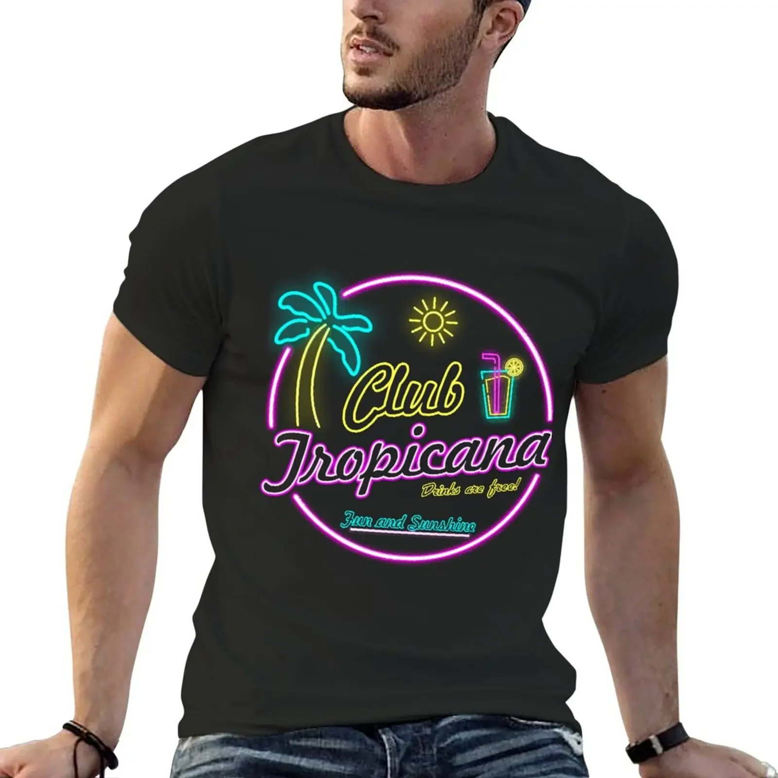 

Club Tropicana T-Shirt new edition heavyweights kawaii clothes aesthetic clothes men graphic tees