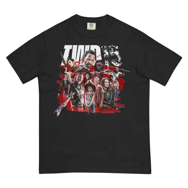 Camiseta con combinación de personajes del 15º aniversario de The Walking Dead