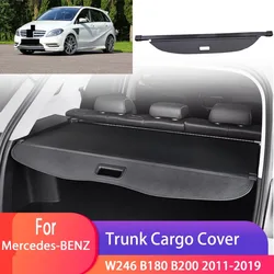 Car Trunk Cargo Cover For Mercedes For Benz B Class W246 B180 B200 2011-2019 Luggage Storage Security Shield Curtain Partition