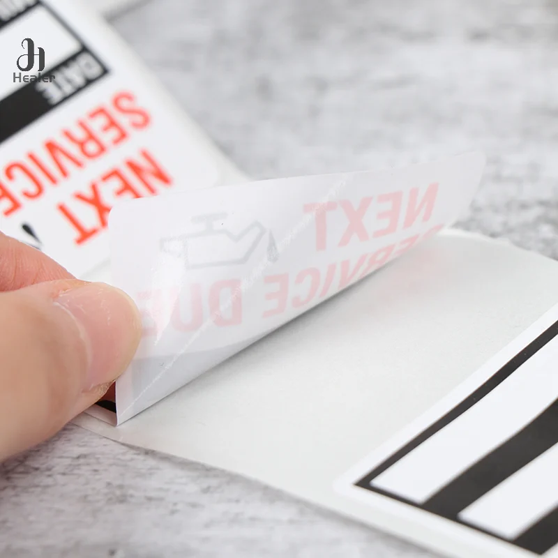 100pcs/roll Oil Change/Service Reminder Stickers Window Sticker Car Sticker