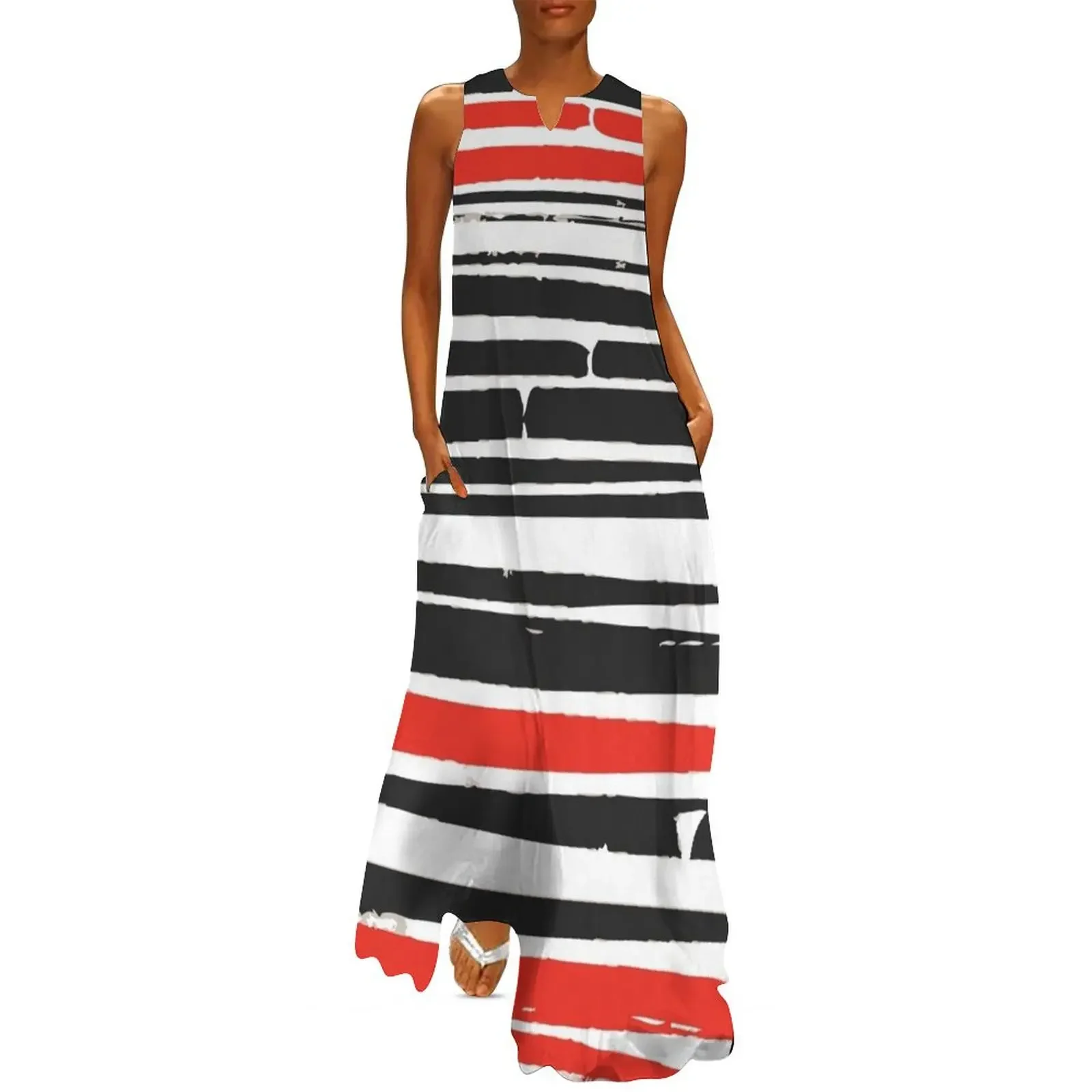 

Abstract Black Red Stripe Long Dress purple dress dresses summer woman 2025 Cocktail of dresses summer clothes for women Dress