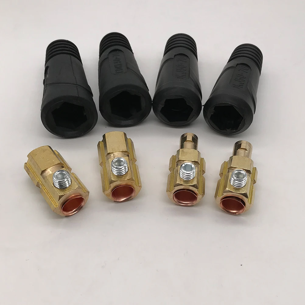 

4Pc Welding Soldering Plug Female Fitting Quick Connector + 50-70 Connector Welder Welding Equipment Accessories