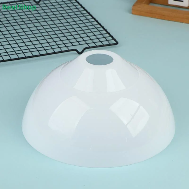 ✍245MM Opening White PP Plastic Lamp Shades With Bowl Pattern For E27 Torchiere Lamp Cover Replacement Lighting Accessory