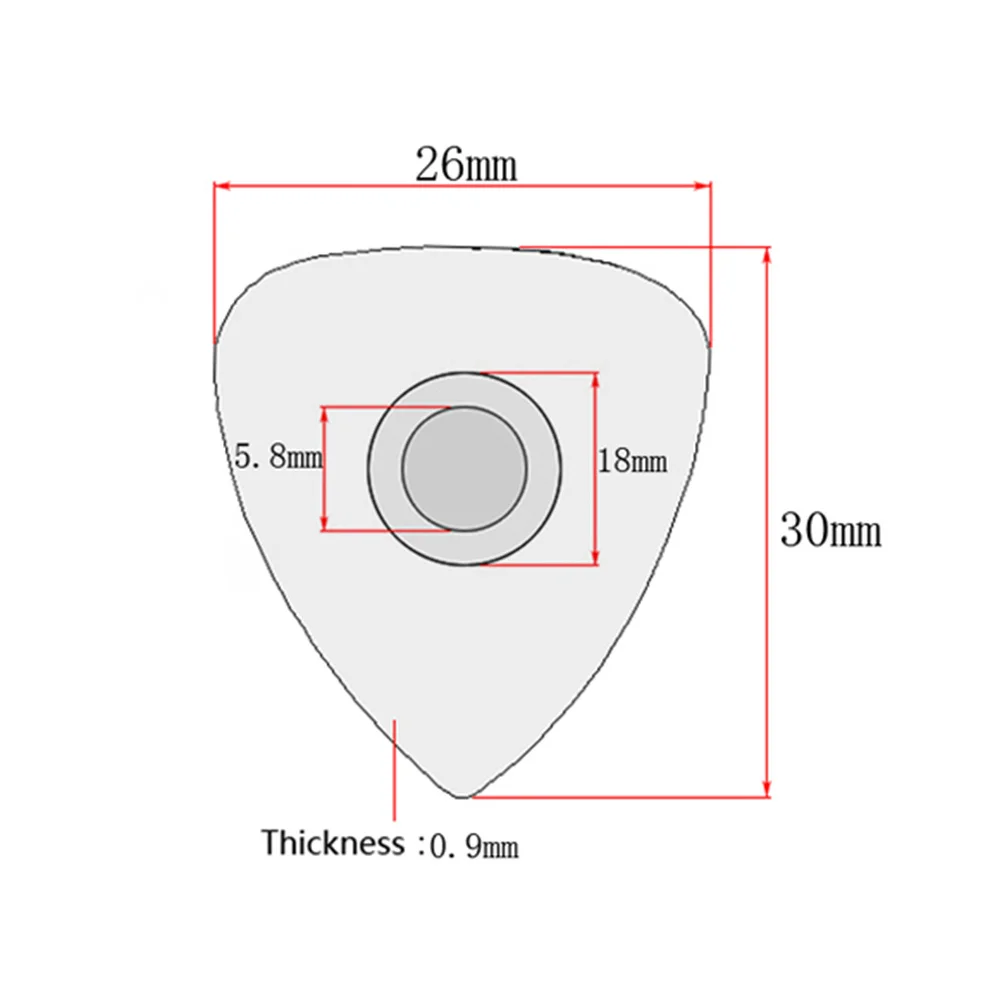 6 قطعة رقيقة خفيفة الوزن الغيتار Plectrum اختيار 0.5 مللي متر الملونة عدم الانزلاق قبضة الفلين الشريط ل الغيتار باس القيثارة مندولين البانجو #3