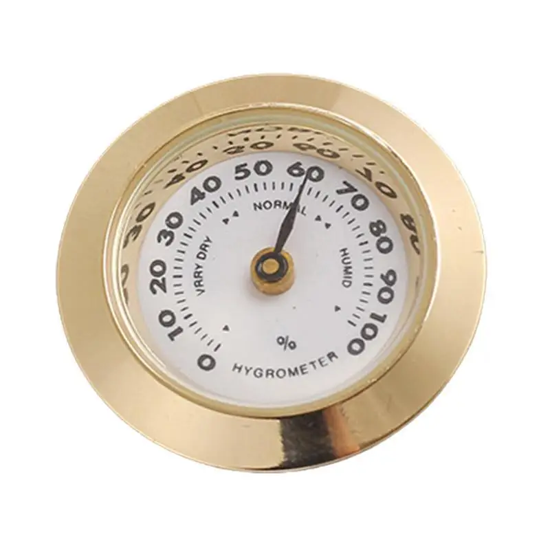 Analog Hygrometer High-Precision Mini Cigars Humidor Hygrometer Temperature Humidity Gauge Analog Hygrometer