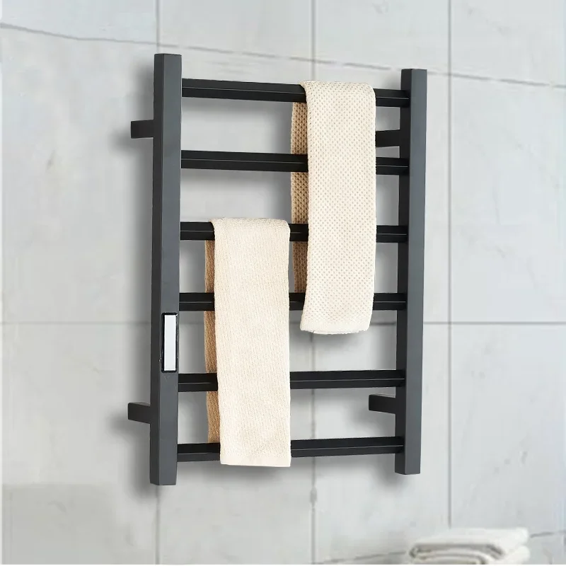 Badkamer Draagbaar Elektrothermisch Handdoekenrek Met Plank Badkamer Muur Hangen Radiator Elektrisch Handdoekenrek Warmer Rack