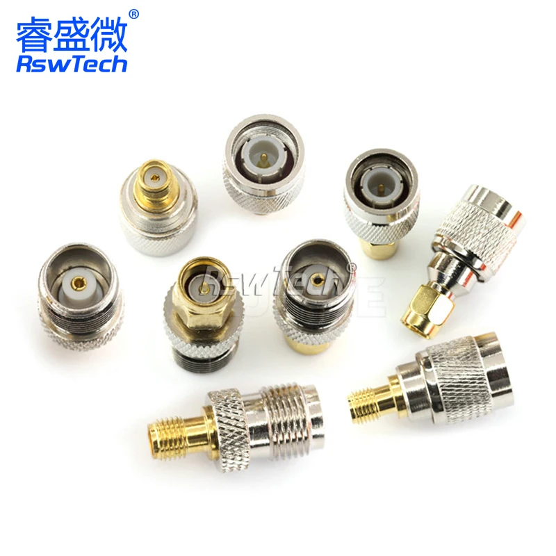 RF Coaxial SMA/TNC-JJ/JK/KJ/KK Male and Female Adapter Gold-plated Connector Plug