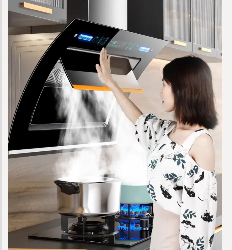 

220 В Ala Haotaitai Мощная вытяжка с боковым всасыванием, кухонный двойной двигатель, не чистый, для домашнего использования CBL