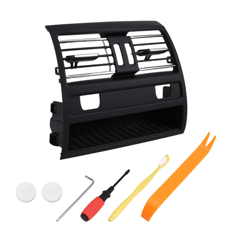 جديد-الخلفية مركز وحدة التحكم تنفيس الهواء تكييف الهواء تنفيس السيارة الخلفية تنفيس الهواء غطاء لسيارات BMW 5 سلسلة F10 F11 64229158312 61528446 #3