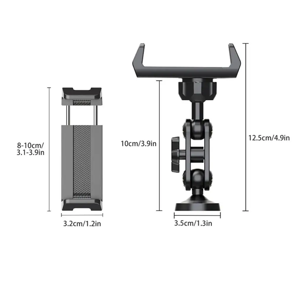 Two-Way Magnetic Suction Gym Phone Bracket 360 Degree Rotation Foldable Traning Selfie Phone Holder Portable Universal