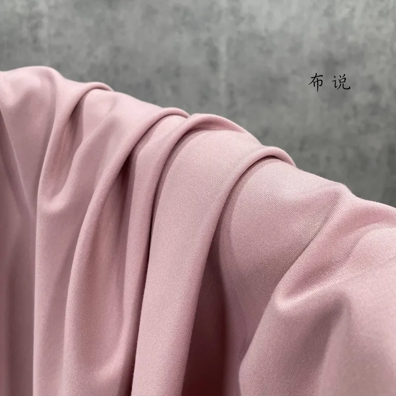 Lotus Root Pink Bean Pink Nylon Cotton Roma Fabric Stretchy, Breathable, Good Skirt and Pants Fabrics