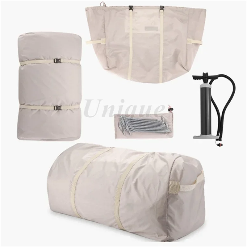 Inflatable Cotton Tent for Outdoor Camping, One Room, One Hall, Waterproof, Camping, Hiking, 3-4 Person