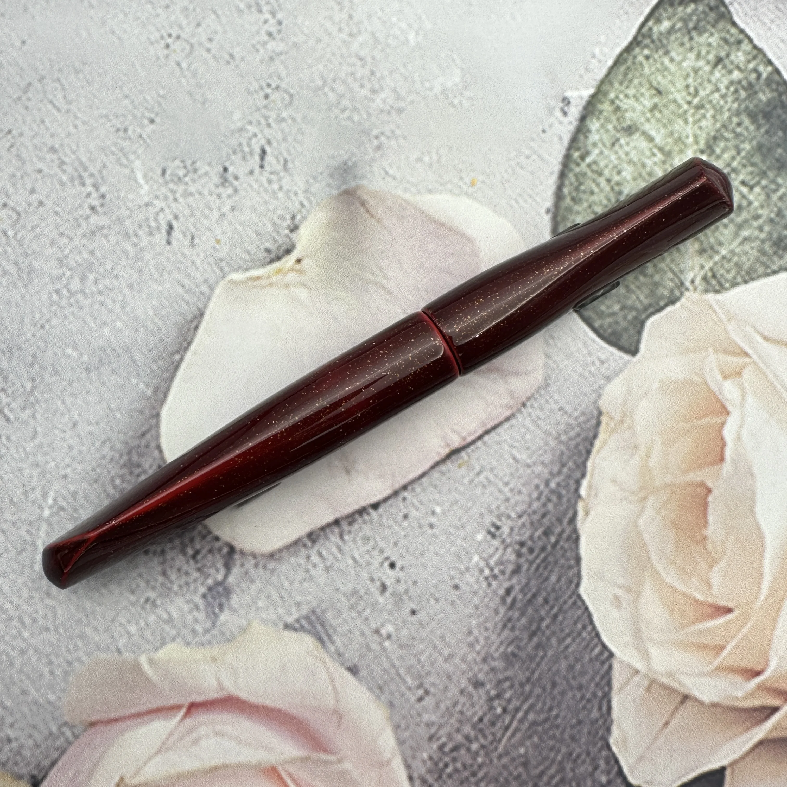 خمر Shuangqi عبقرية جميع الأحمر Urushi ورنيش ماكي-e قلم حبر برميل للبلاتين 3776 الطيار 912 // 74/742/743 بحار 21K/14K