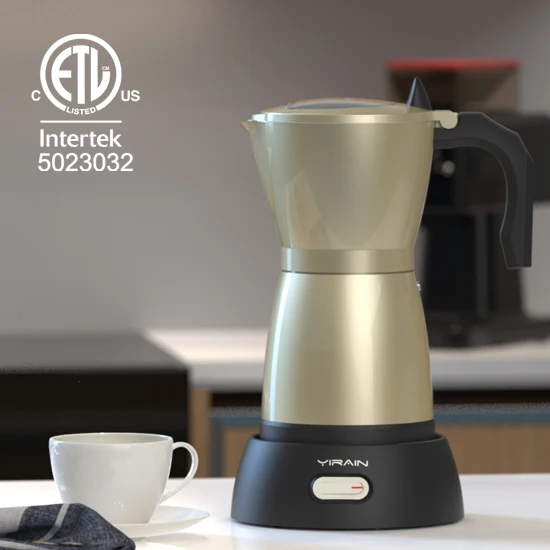 Электрическая кофеварка для эспрессо ETL 110 В 480 Вт 6 чашек 300 мл Caffettiera Moka Mocha Maker