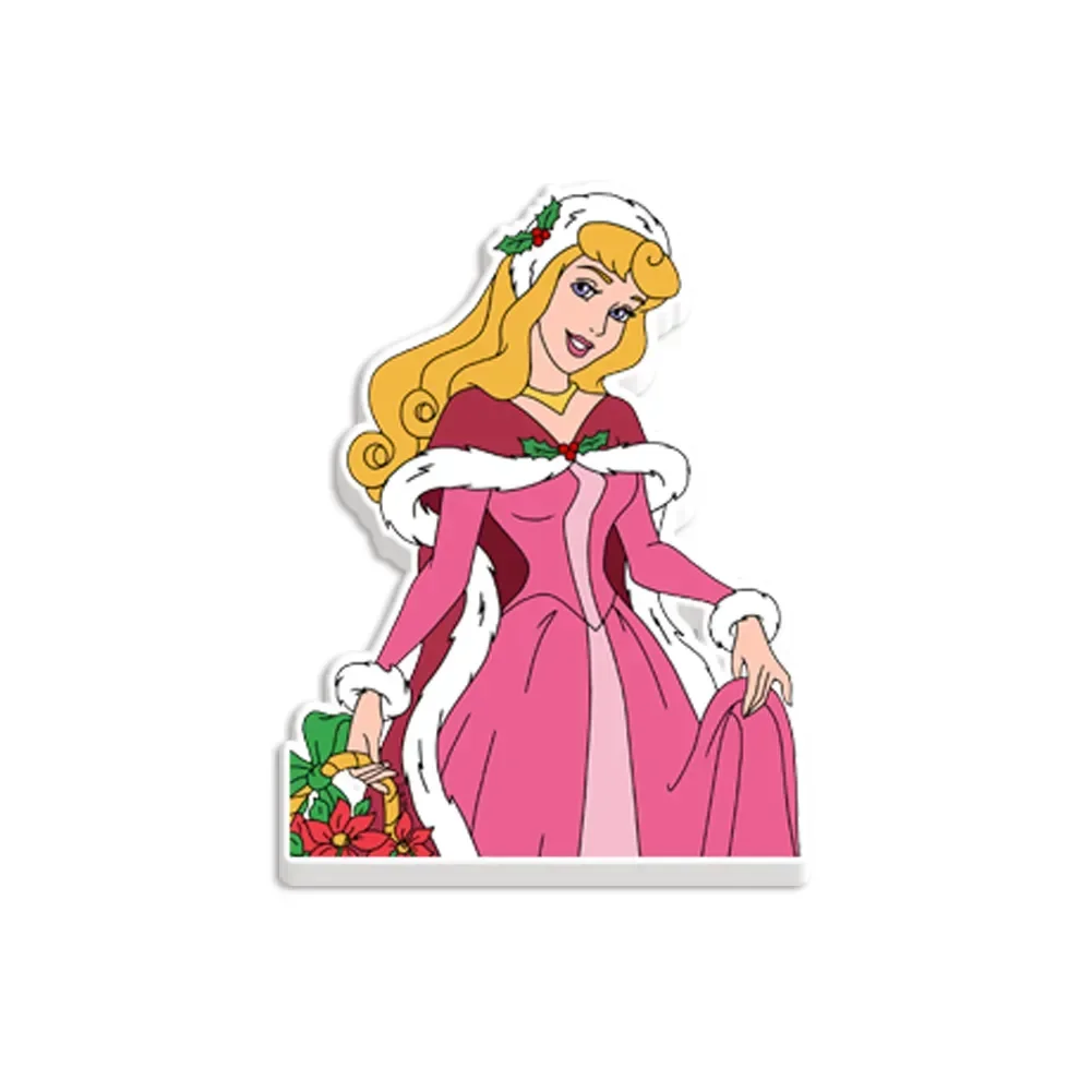 10 Pcs /Lot Disney Princess Christmas Theme Planar Resins Acrylic For Bag Decoration Key Chains