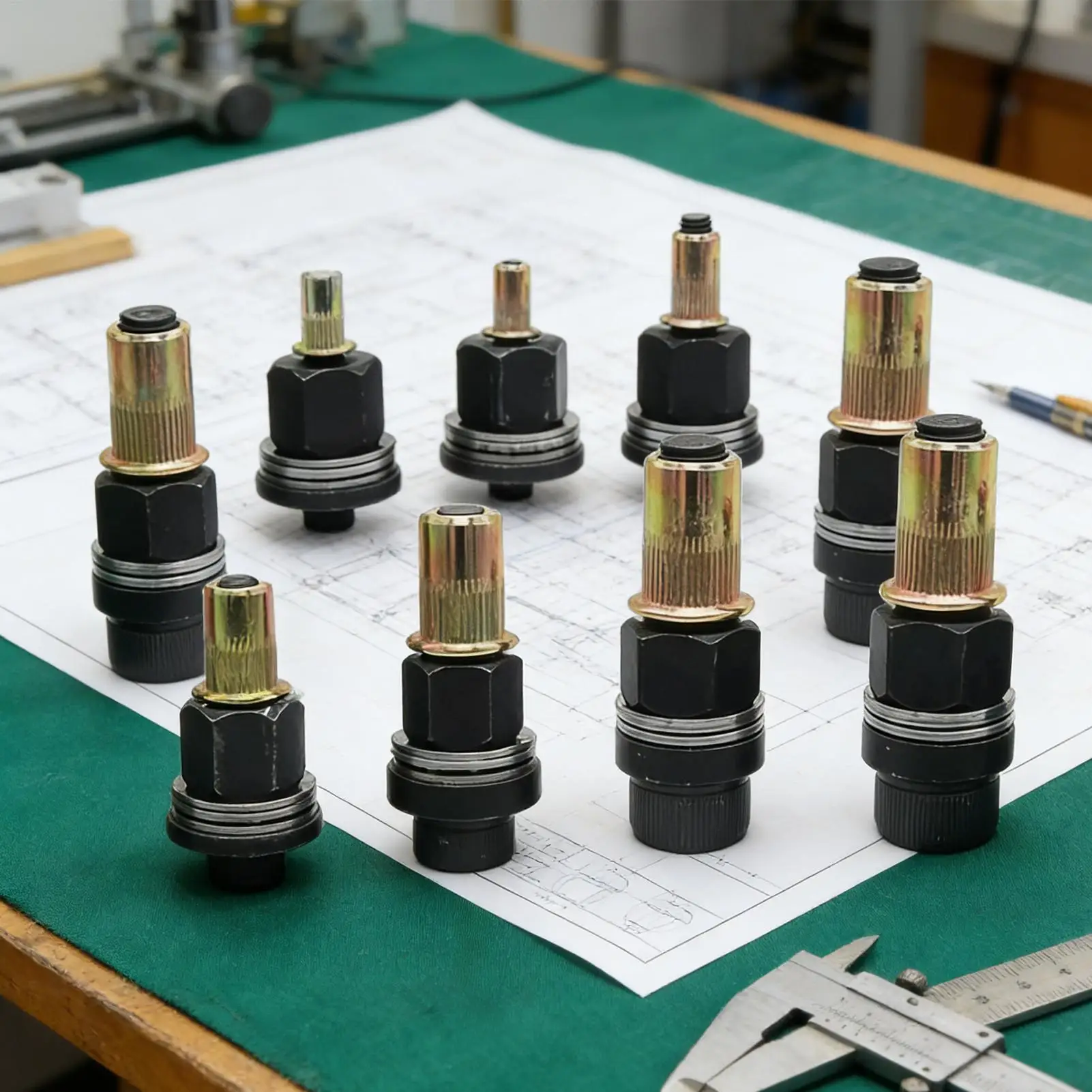 For Home Nut Rivet Tool Kit 7-pieces Carbon Steel Drill Insertion Adapter Rivnut Tool For Warehouses Workshops Working