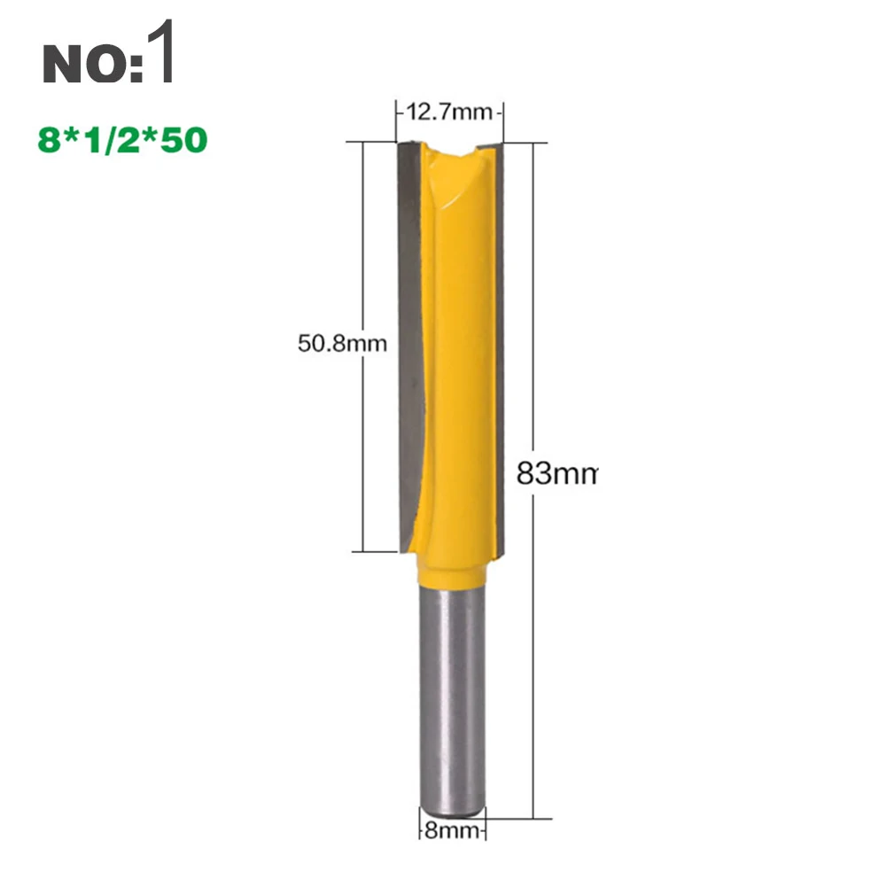 6.35mm Shank Carbide Extra Long Straight Router Bit Woodworking Milling Cutter Engraving Machines Milling Cutters ﻿