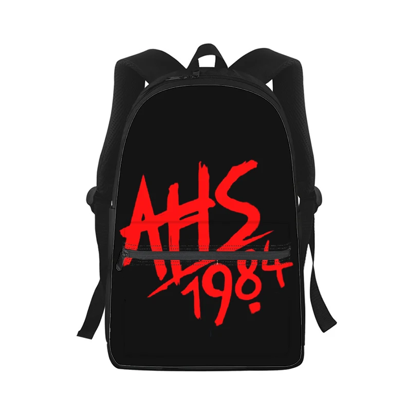 American Horror Story-mochila con estampado 3D para hombre y mujer, bolso escolar para estudiantes, para ordenador portátil y de viaje, 1984