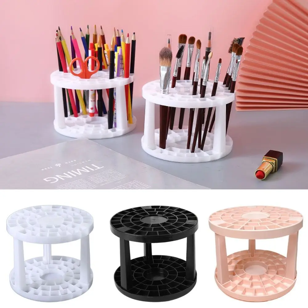 Rack 49 Holes Paint Brush Holder Detachable Two Layers Holds Up Storage Porous Assembly Round Pen Holder Artists Art