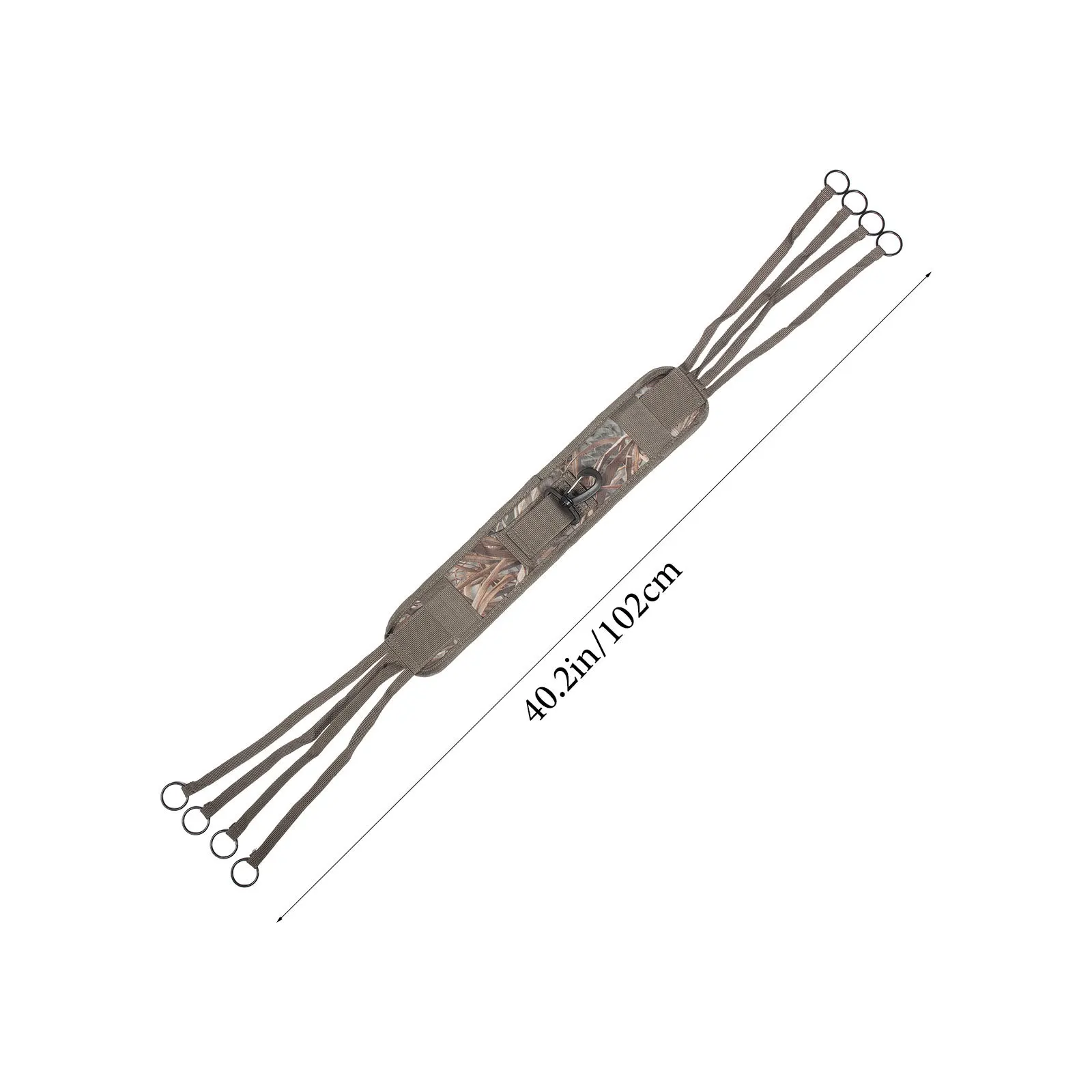 

8 Drops Game Carrier Strap Oxford Cloth Super Long Shoulder 102Cm D-Ring Buckle Hunting Bird Game Tote Carrier