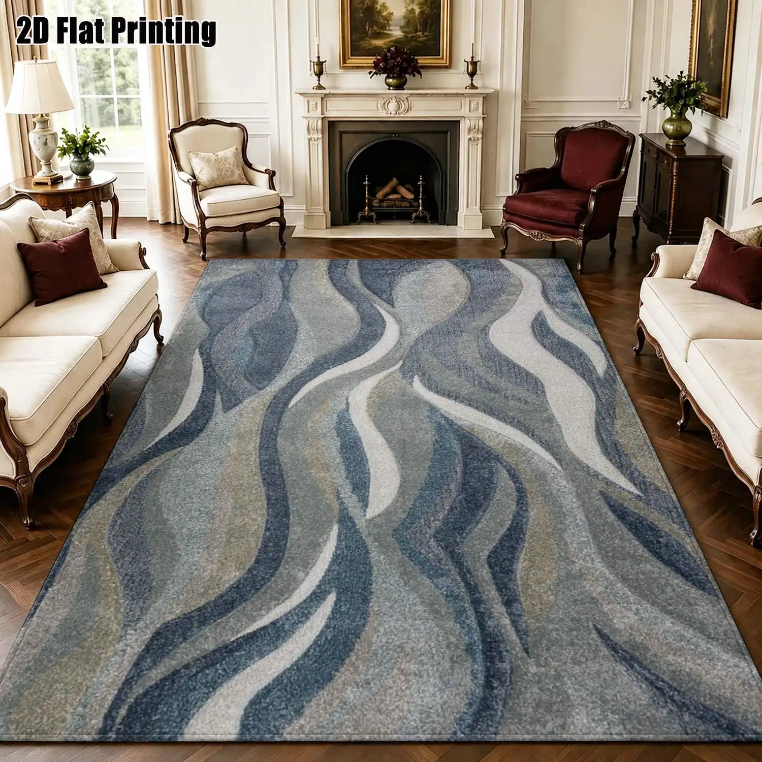 Luxury Large Space Area Rug Modern Minimalist Abstract Checkerboard Carpet Fashion Parlor Office Study Ground Lining