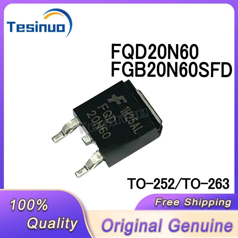 10/قطعة جديد الأصلي FQD20N60 20N60 TO252 FGB20N60SFD 20N60SFD FGB20N60SF FGB 20N60SF TO-263 أنبوب التأثير الميداني في المخزون