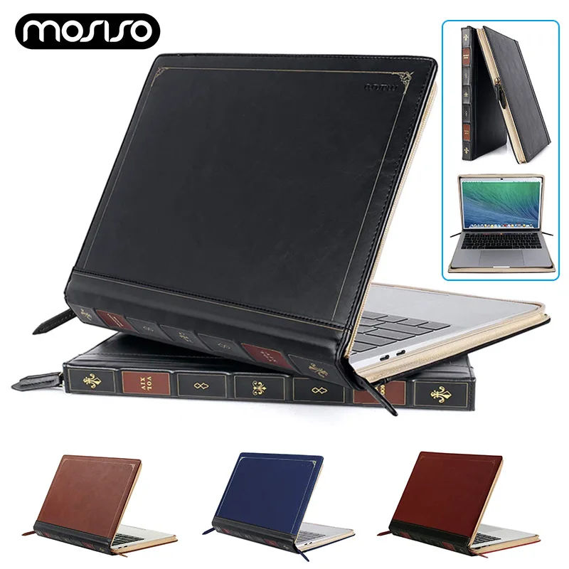 Etui na laptopa ze skóry PU do 2024 MacBook Air Pro 13 14 15 16 cali M1 M2 M3 A2681 A2779 A2337 A2338 Pokrowiec na notebooka Torba na laptopa