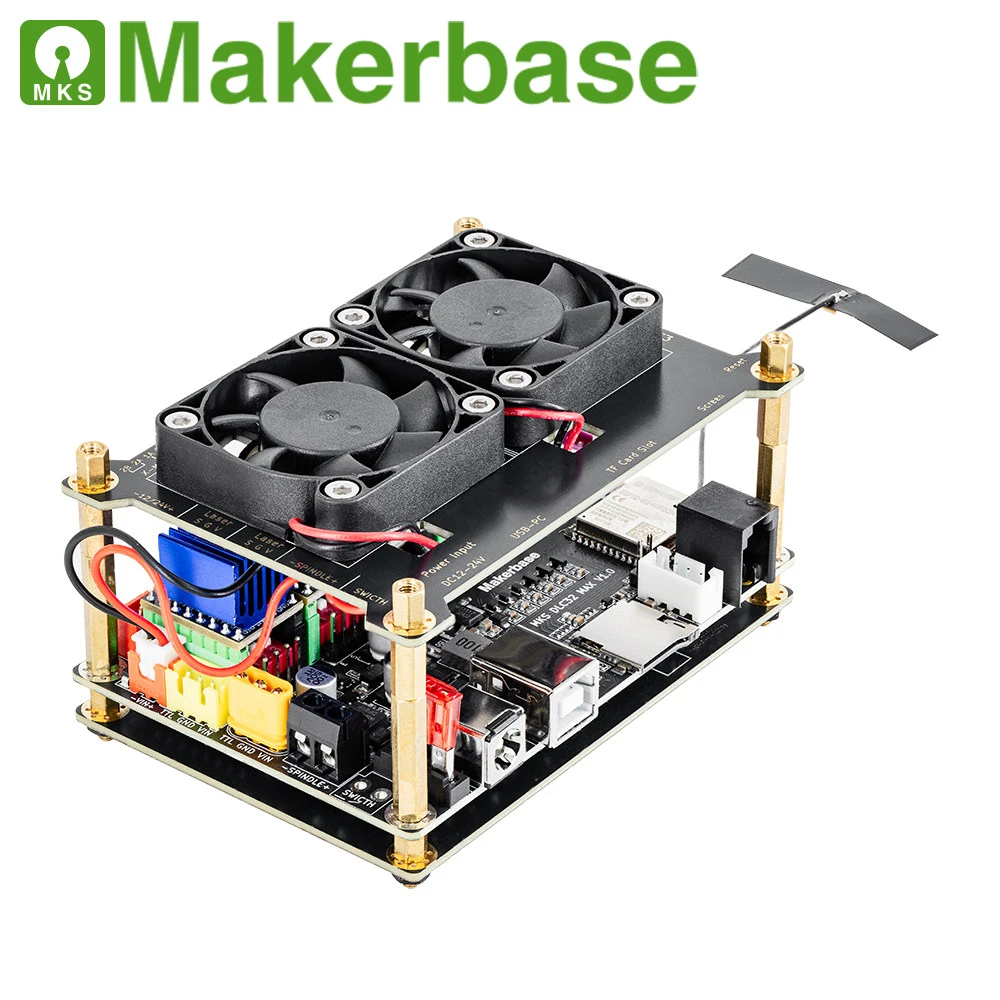 Makerbase MKS DLC32 MAX Laser Engraving CNC Control Board High Speed Engraving Flame Detection Lid Open Protection view 3