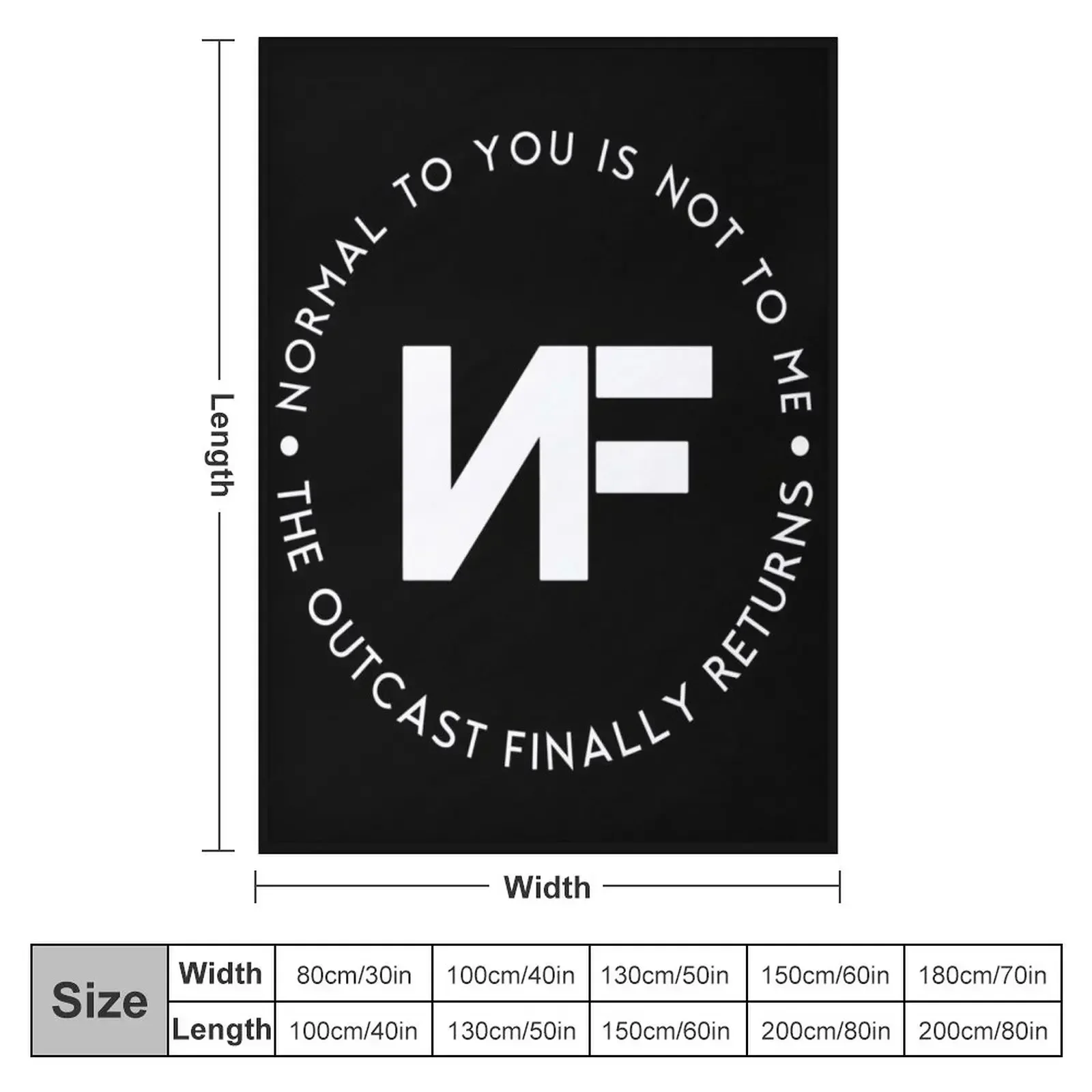 NF Returns Throw Blanket Luxury Designer Custom Sofa Throw Cute Plaid Blankets