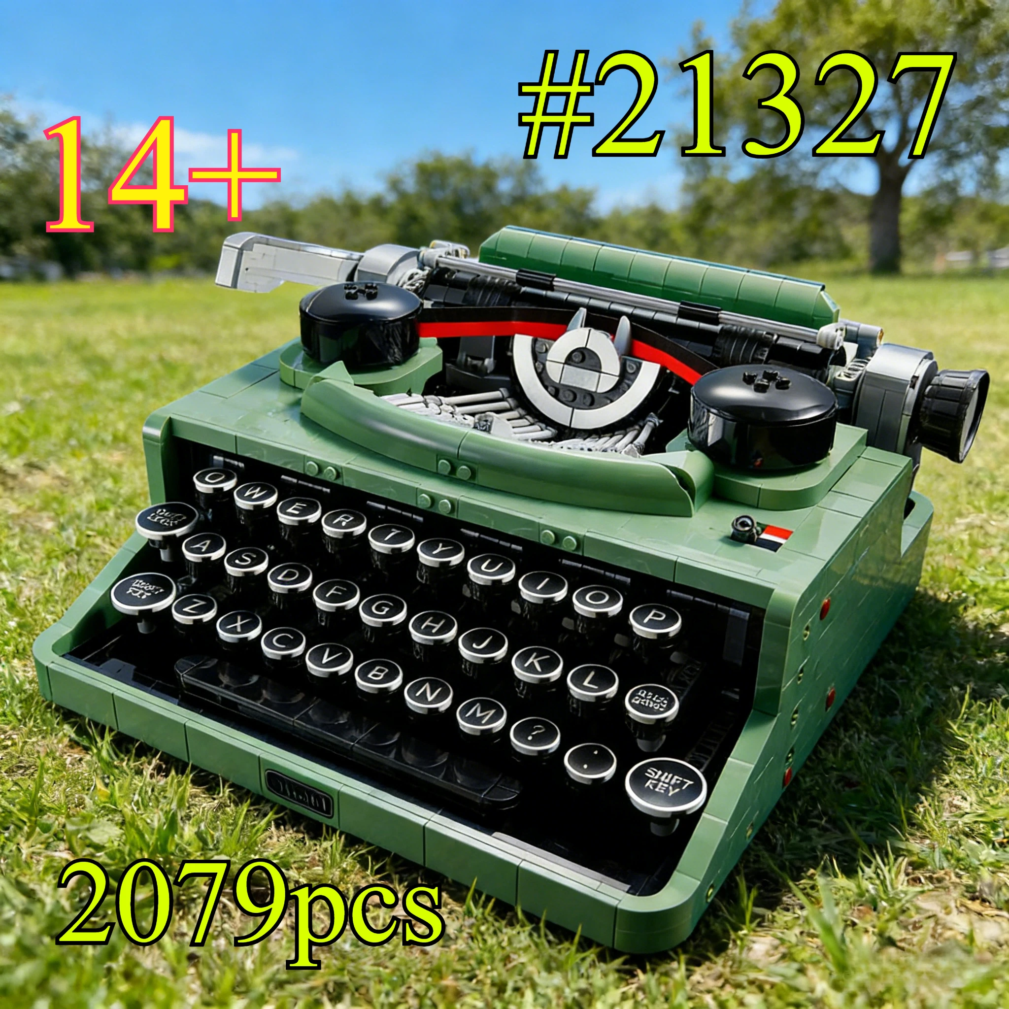 nostalgic-classic-typewriter-21327-building-blocks-sets-suitable-for-birthday-gifts-compatible-with-legoed-particles，2079pcs