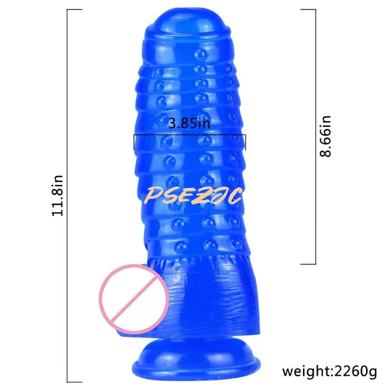 10cm False Penile Anal Plug, Oversized and Thick Granular Texture, Female Masturbation Sex Toy