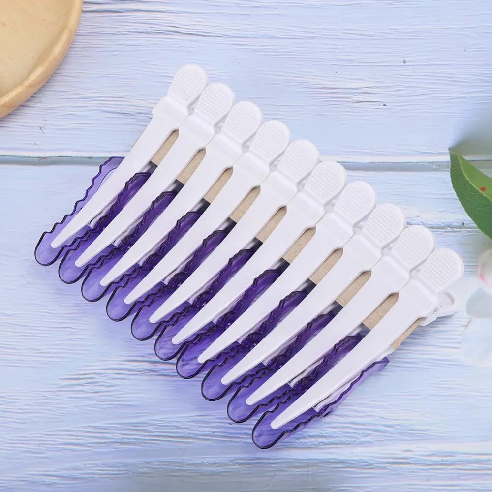 10pcs Strong Extension Duckbilled Clip Large Capacity Durable Hairdressing Clip ABS Professional Hair Styling Clips Hair Salon